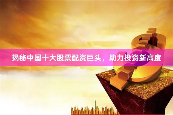 揭秘中国十大股票配资巨头，助力投资新高度