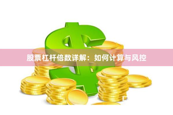 股票杠杆倍数详解：如何计算与风控